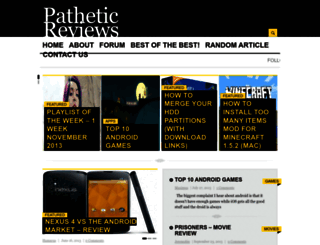 patheticreviews.com screenshot