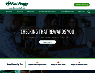 pathfinderbank.com screenshot