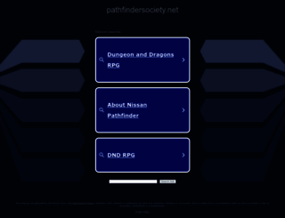 pathfindersociety.net screenshot