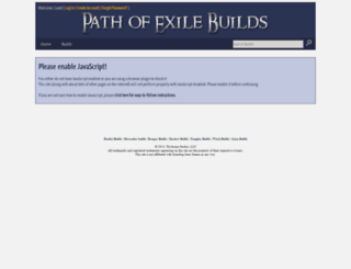 pathofexilebuilds.com screenshot