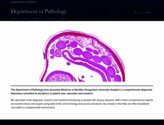 pathology.georgetown.edu screenshot