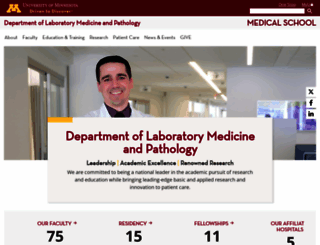 pathology.umn.edu screenshot