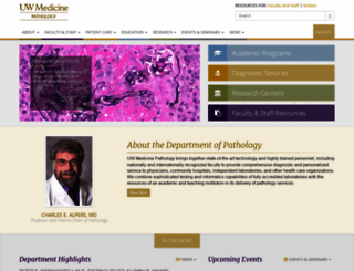 pathology.washington.edu screenshot