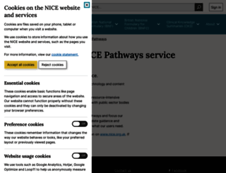 pathways.nice.org.uk screenshot