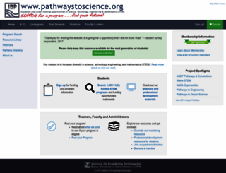 pathwaystoscience.org screenshot