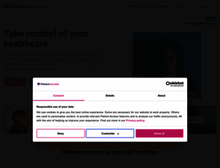 patient-access.co.uk screenshot