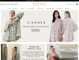 patine.co.in screenshot
