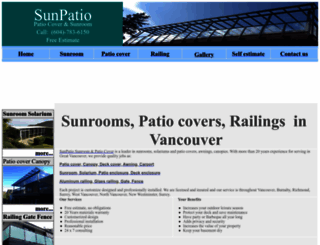 patio-cover-sunroom.com screenshot