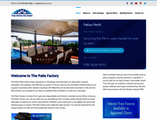 patiofactory.com.au screenshot