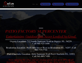 patiofactorysupercenter.com screenshot