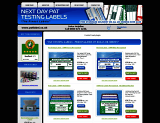 patlabel.co.uk screenshot