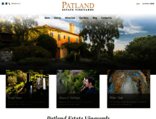 patlandvineyards.com screenshot