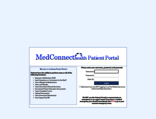 patlogin.medconnect-inc.com screenshot