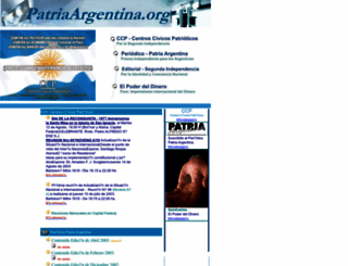 patriaargentina.org screenshot