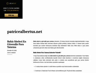 patricealbertus.net screenshot