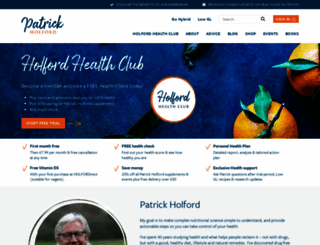 patrickholford.com screenshot