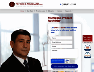 patricklegal.com screenshot
