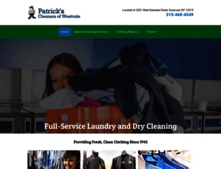patrickscleanersandlaundry.com screenshot