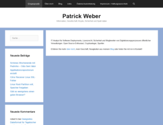 patrickweber.info screenshot
