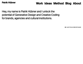 patrik-huebner.com screenshot