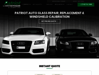 patriot-autoglass.com screenshot