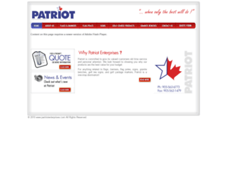 patriotenterprises.com screenshot