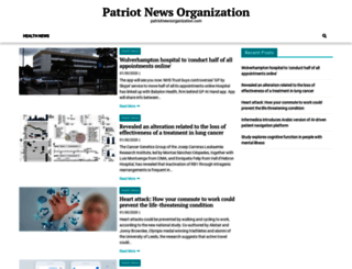 patriotnewsorganization.com screenshot