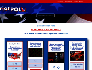 patriotpoll.com screenshot