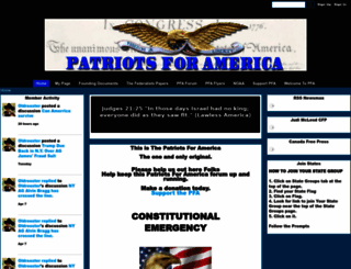 patriotsforamerica.ning.com screenshot
