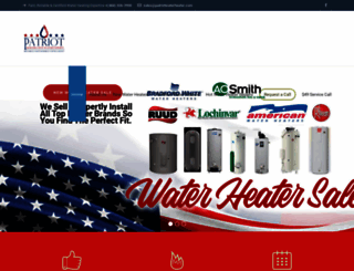 patriotwaterheater.com screenshot