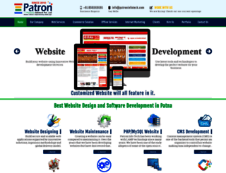 patroninfotech.com screenshot