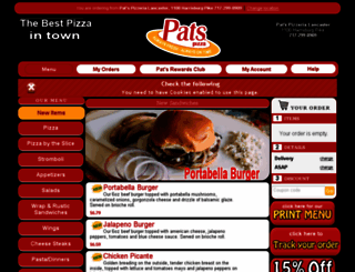 pats-lancasterpa.foodtecsolutions.com screenshot
