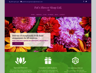 patsflowershop.com screenshot
