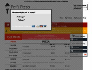 patspizzaandcatering-dorchester.foodtecsolutions.com screenshot