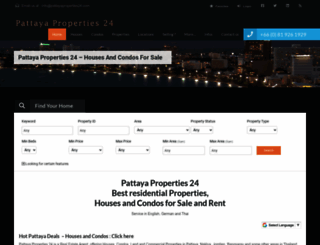 pattayaproperties24.com screenshot