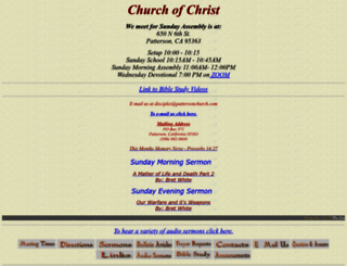pattersonchurch.com screenshot