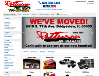 pattersonprint.com screenshot