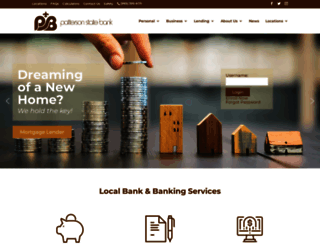 pattersonstatebank.com screenshot