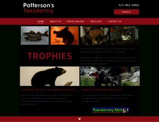 pattersonstaxidermy.com screenshot