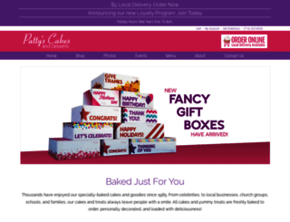 pattys-cakes.com screenshot