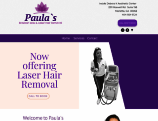 paulasbrazilianwax.com screenshot