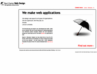 paulclarkewebdesign.com screenshot