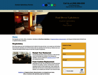 pauldeverupholstery.com screenshot