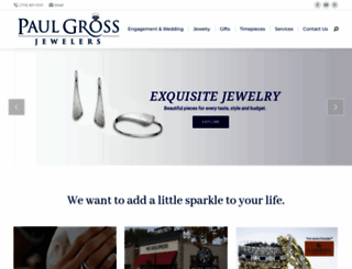 paulgrossjewelers.com screenshot
