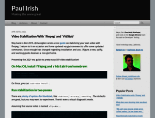 paulirish.com screenshot