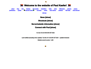 paulkaefer.com screenshot