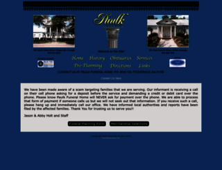 paulkfuneralhome.com screenshot