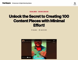 paulmeyers.ca screenshot