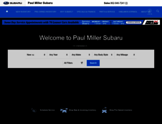paulmillersubaru.com screenshot