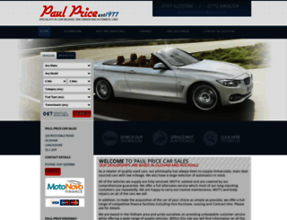 paulpricecars.co.uk screenshot